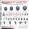 Service Caster 5'' Blue Poly Wheel Swivel 7/16'' Stem Caster with Total Lock Brake SCC-GRTTL20S514-PPUB-BLUE-716138 - alternate 2